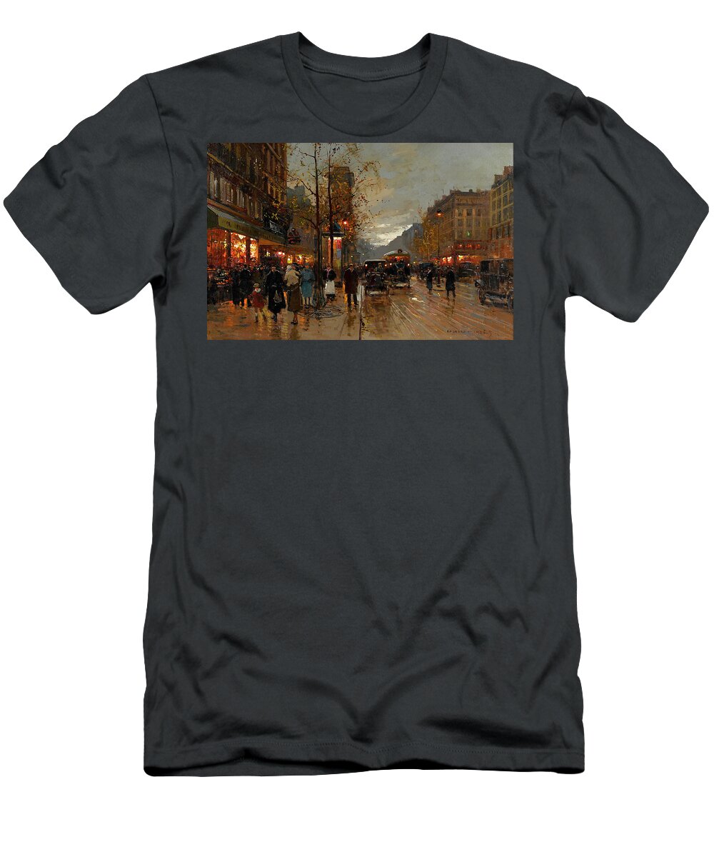 After The Rain T-Shirt featuring the painting After the rain, St. Denis by Edouard Henri Leon Cortes
