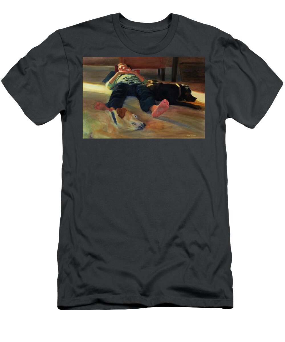 Figure T-Shirt featuring the painting Afternoon Slumber by Susan Hensel