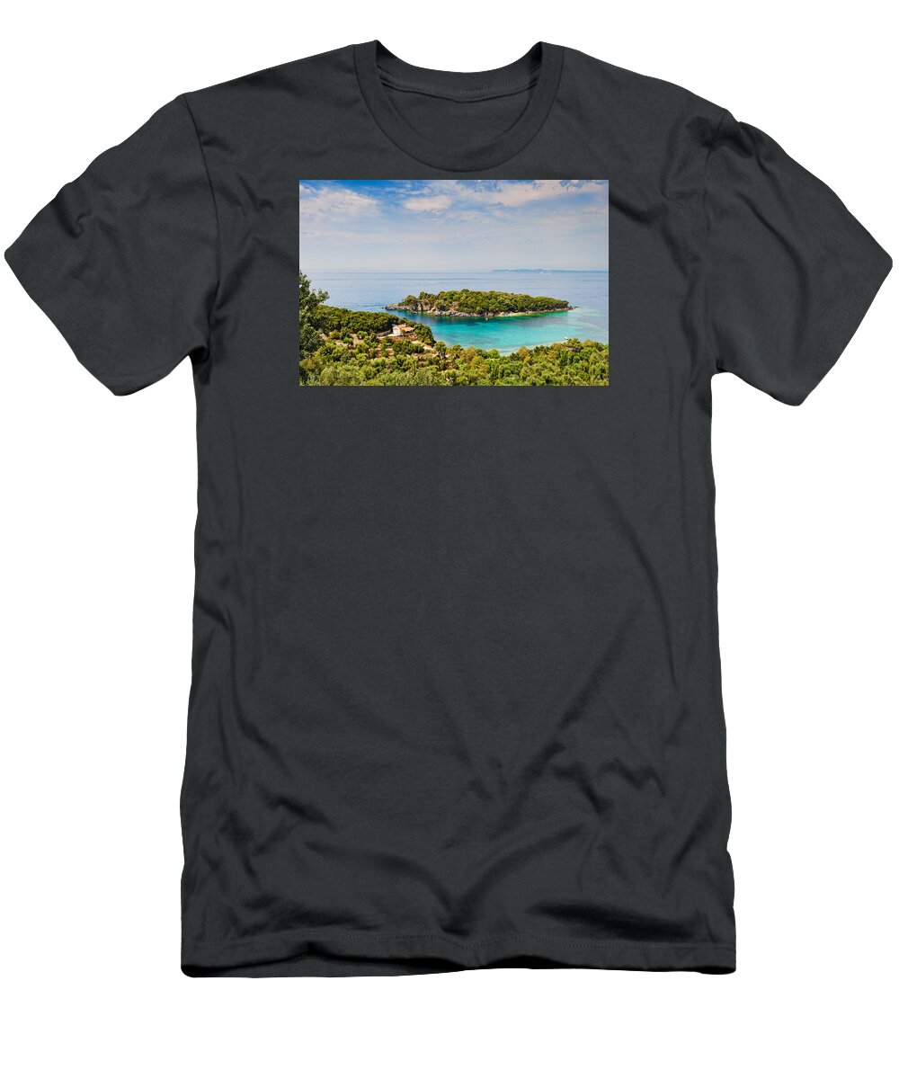Perdika T-Shirt featuring the photograph Agia Paraskevi in Perdika - Greece by Constantinos Iliopoulos