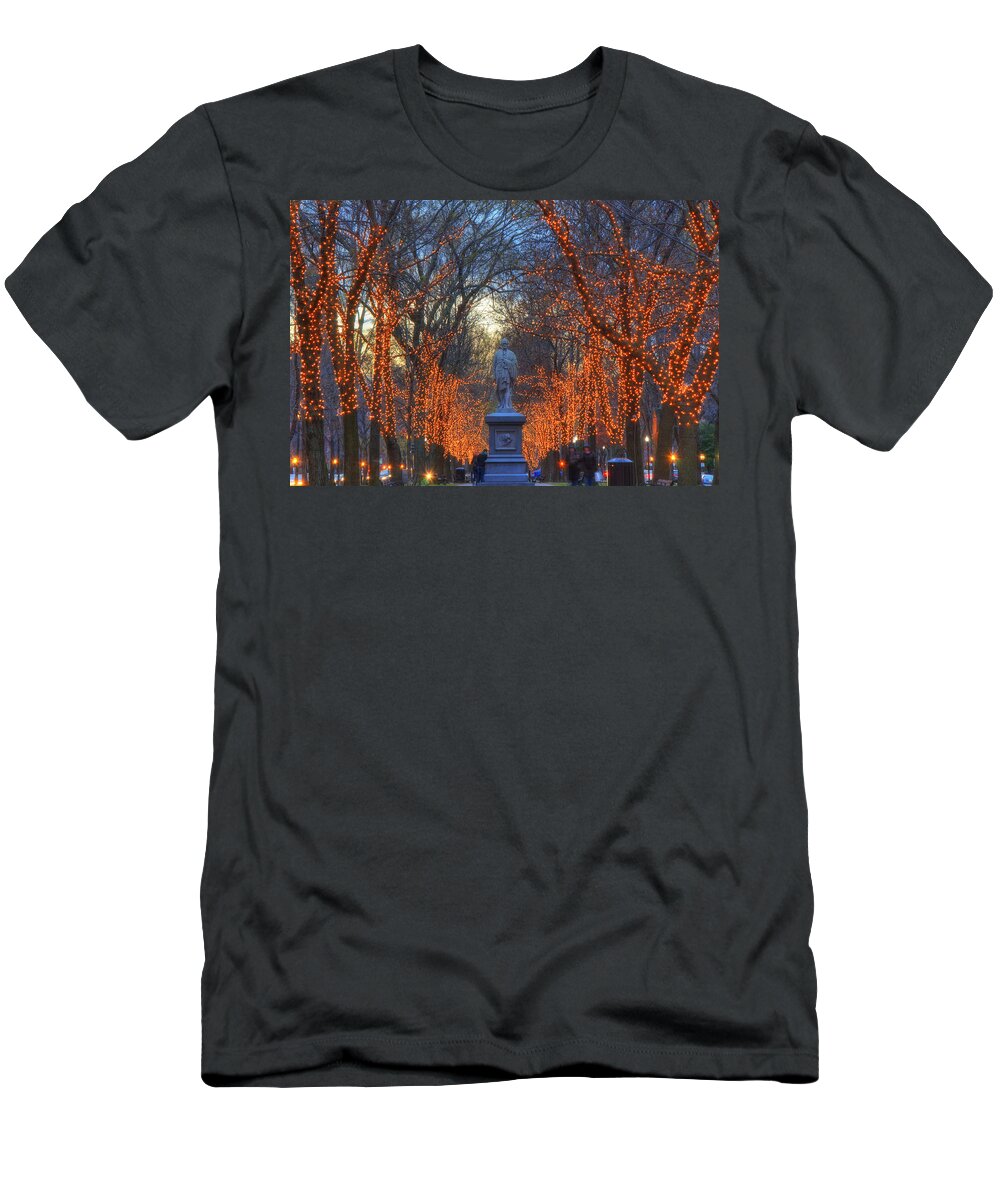 Boston T-Shirt featuring the photograph Alexander Hamilton on the Commonwealth by Joann Vitali