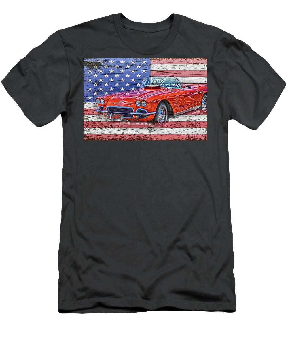 Vette T-Shirt featuring the photograph All American Beauty by Judy Hall-Folde