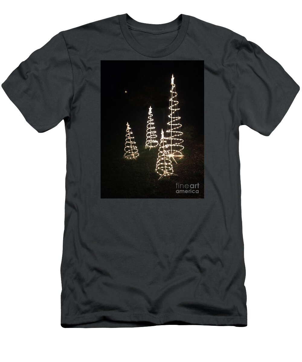 Christmas T-Shirt featuring the photograph All is Bright by Rick Locke - Out of the Corner of My Eye