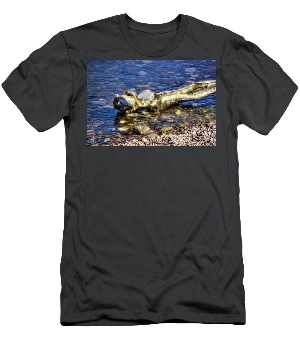 Wood T-Shirt featuring the photograph All Washed Up by Pennie McCracken