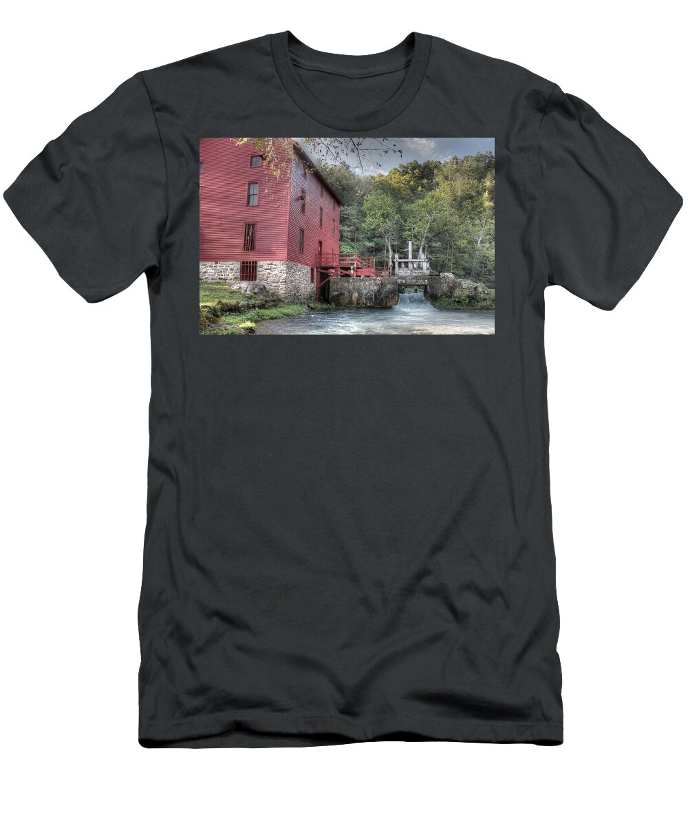 Alley Spring T-Shirt featuring the photograph Alley Spring Mill Ozark National Scenic Riverway by Jane Linders