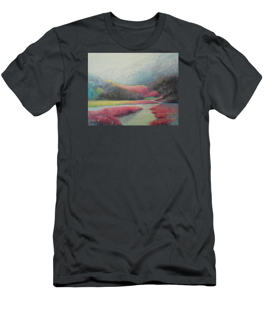 Fantasy T-Shirt featuring the painting Almost Fairytale by Jane See