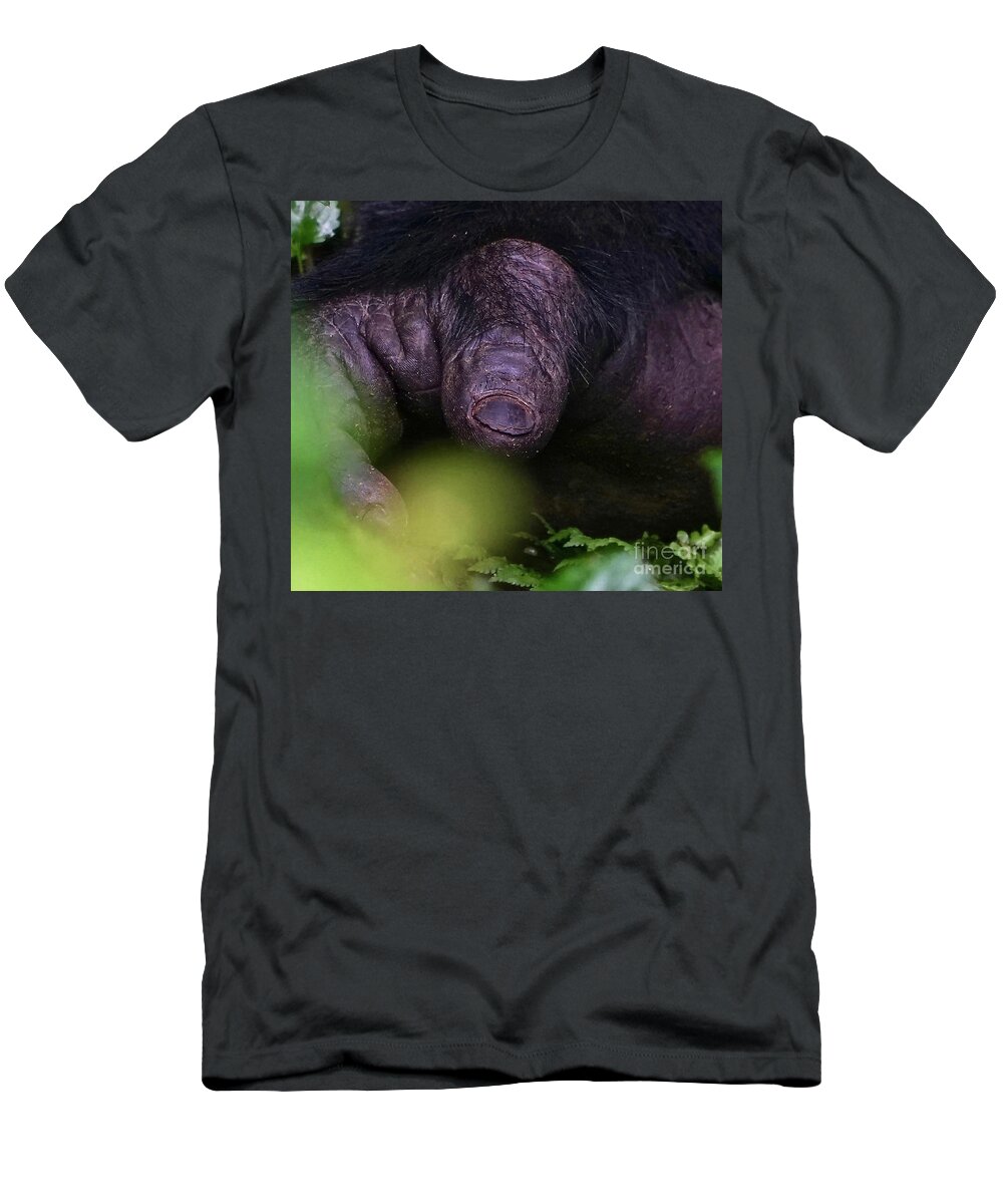Gorilla T-Shirt featuring the photograph Almost Human by Michael Cinnamond