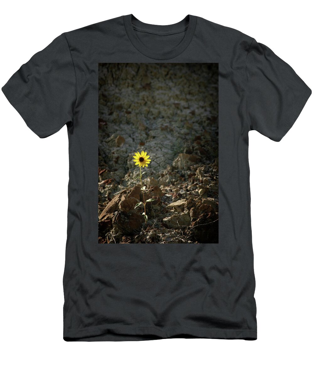 Daisy T-Shirt featuring the photograph Alone - 365-328 by Inge Riis McDonald