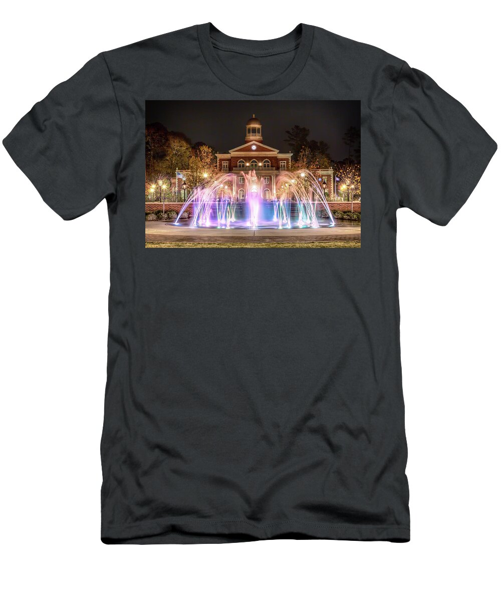 Atlanta T-Shirt featuring the pyrography Alpharetta City Hall by Anna Rumiantseva