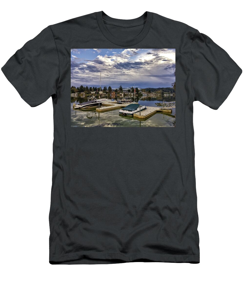 Devils Lake T-Shirt featuring the photograph Devils Lake Oregon #5 by J R Yates