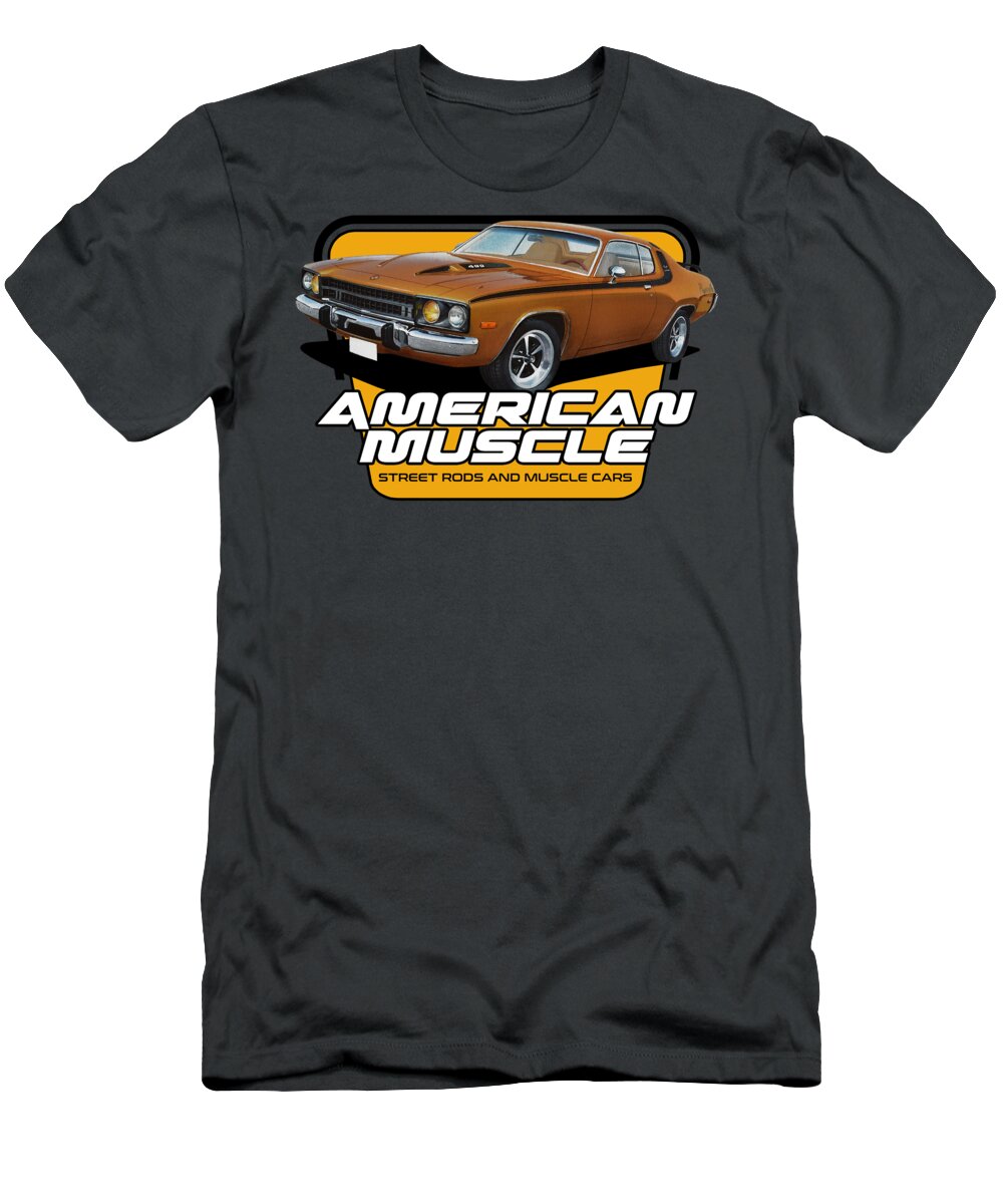 1973 T-Shirt featuring the digital art American Muscle Roadrunner by Paul Kuras