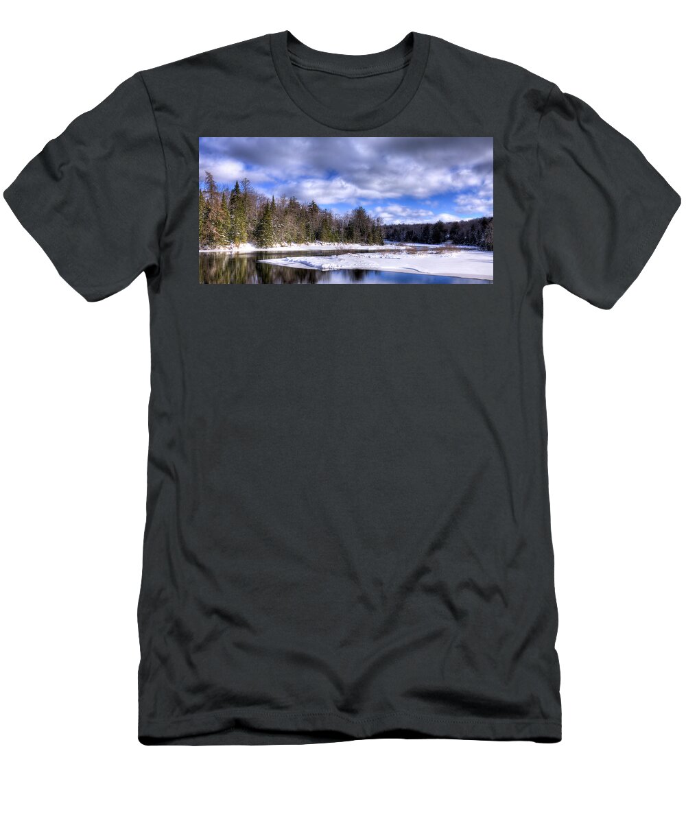 Landscapes T-Shirt featuring the photograph An Adirondack Snowscape by David Patterson