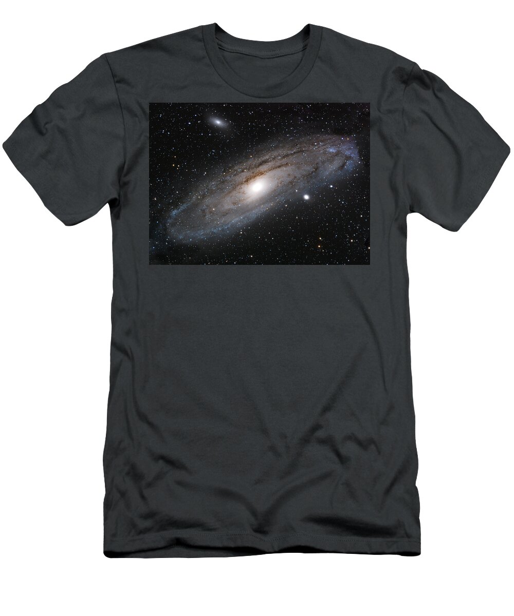Andromeda Galaxy T-Shirt featuring the photograph Andromeda Galaxy lightened by William Carter