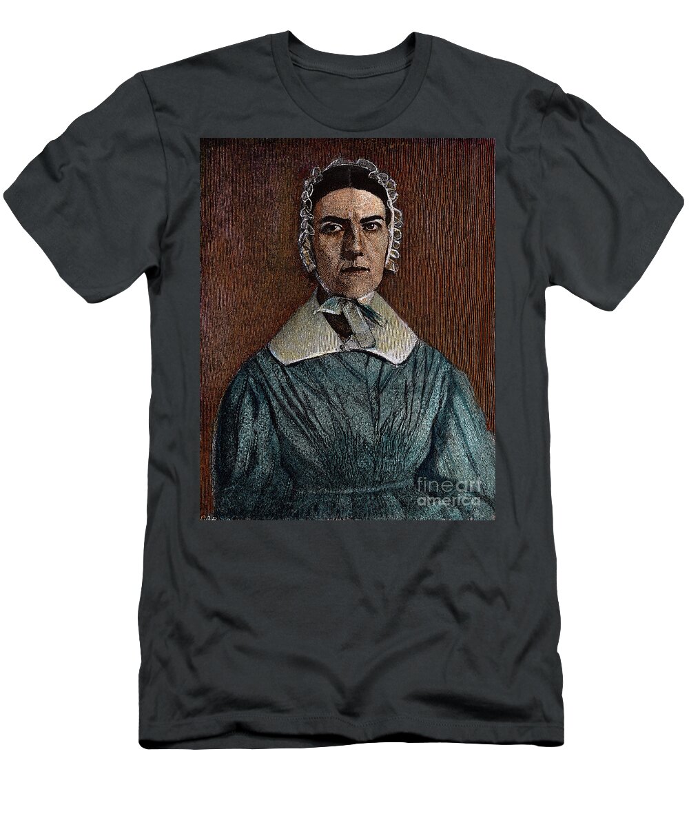 19th Century T-Shirt featuring the drawing Angelina Emily Grimke by Granger