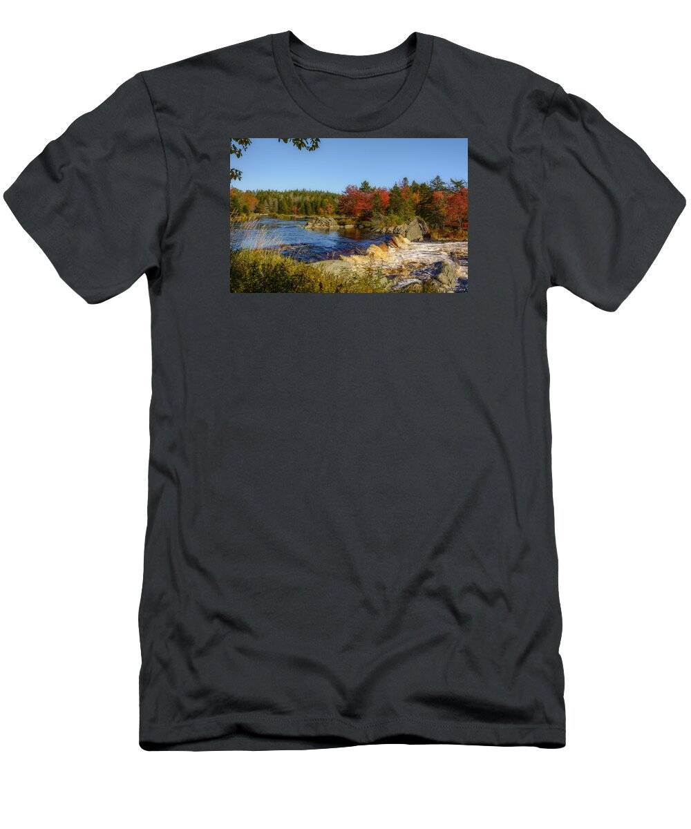 Nova Scotia T-Shirt featuring the photograph Another View of Liscombe Falls by Ken Morris