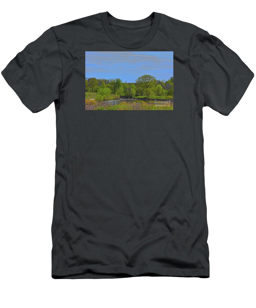 Pond T-Shirt featuring the photograph Area of Cogitation by Tracy Rice Frame Of Mind