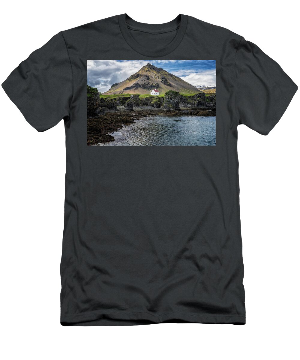 Iceland T-Shirt featuring the photograph Arnarstapi House by Tom Singleton