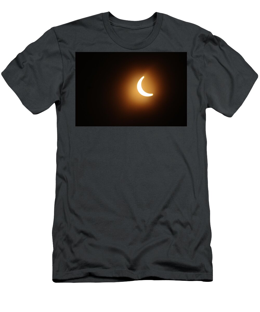 Sun T-Shirt featuring the photograph Around Peak Time Eclipse by Eileen Brymer