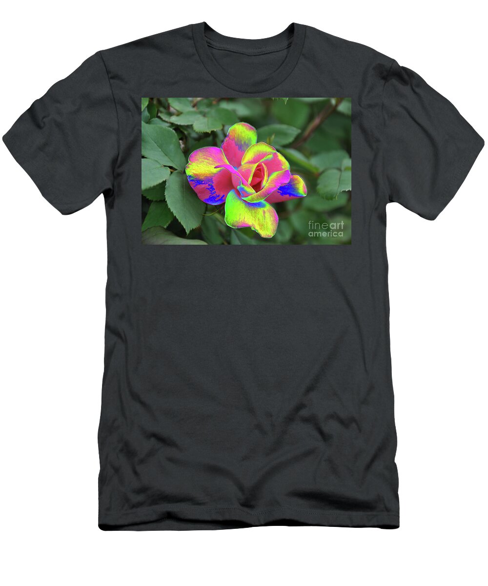 Array Of Color T-Shirt featuring the photograph Array of Color by Wanda-Lynn Searles
