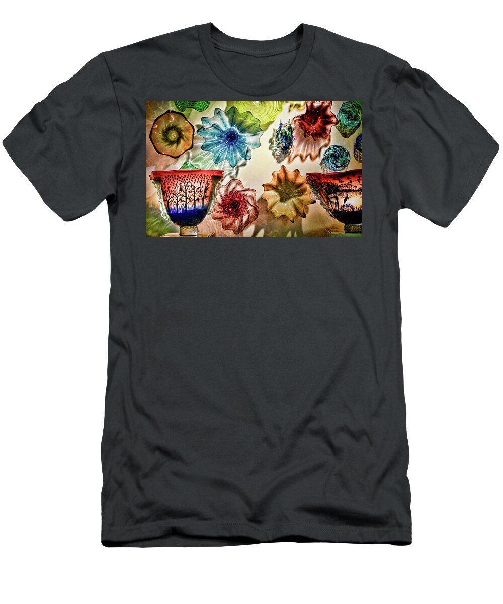 Art T-Shirt featuring the photograph Art Glass by Richard Goldman