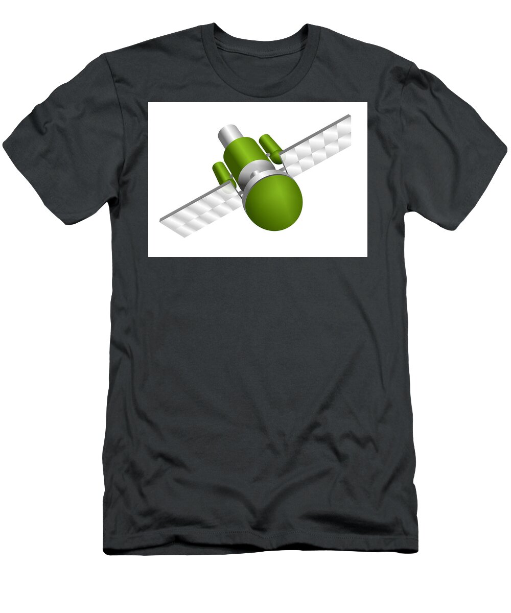 Artificial Satellite T-Shirt featuring the digital art Artificial satellite by Moto-hal