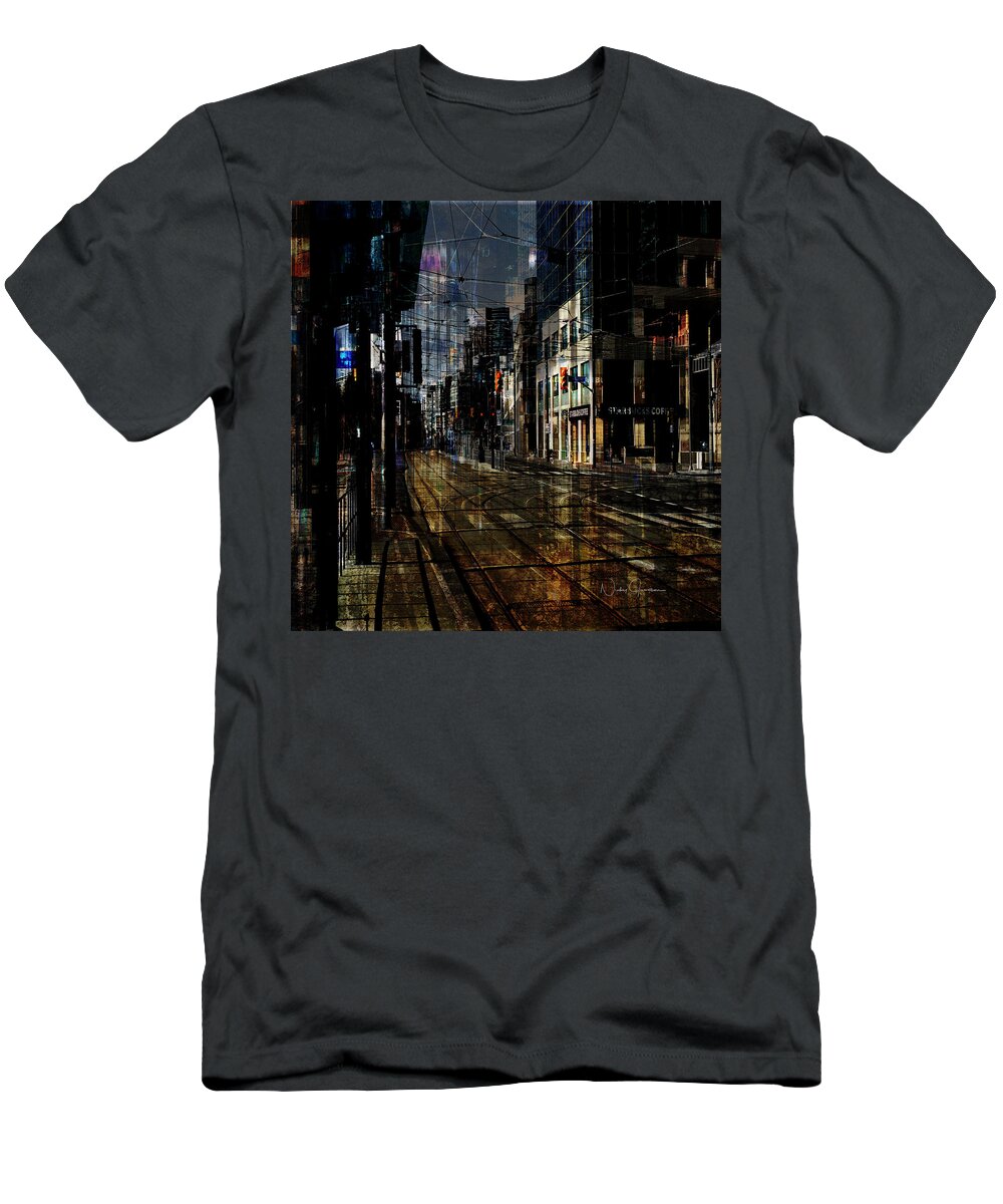 Toronto T-Shirt featuring the digital art As the Sun Goes Down by Nicky Jameson