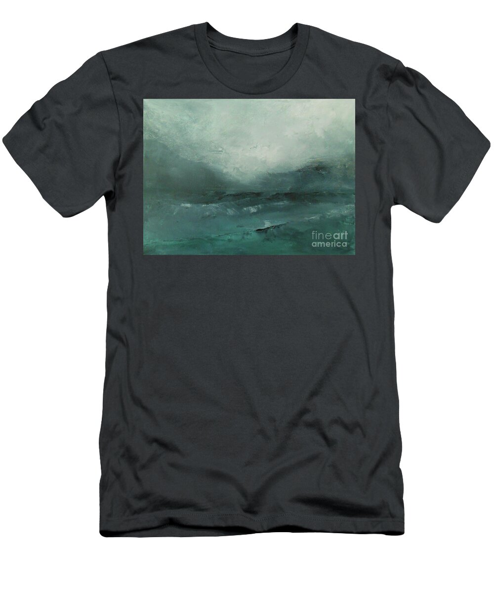 Abstract T-Shirt featuring the painting Ascendant by Jane See