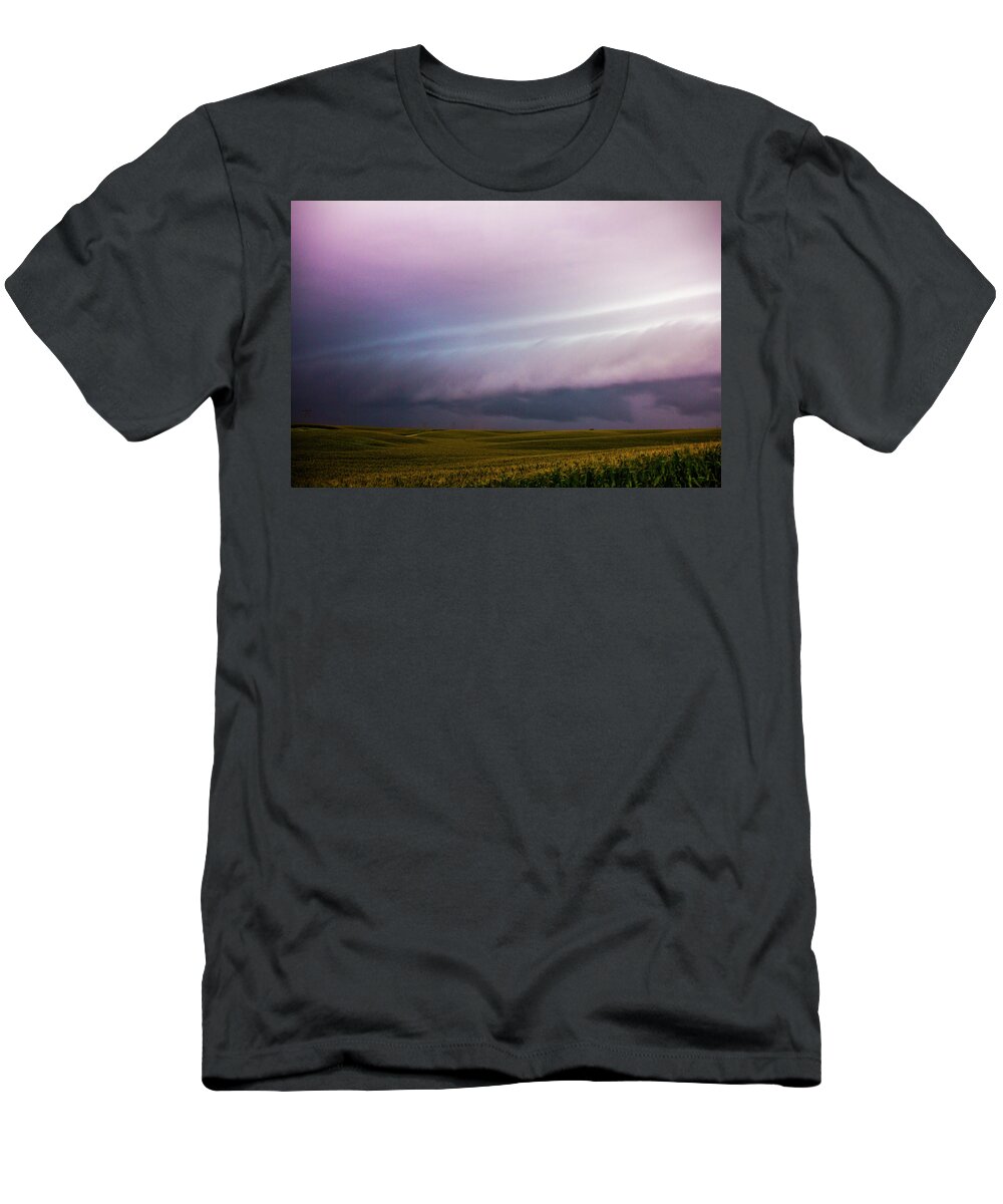Nebraskasc T-Shirt featuring the photograph August Monsters Approach 015 by NebraskaSC