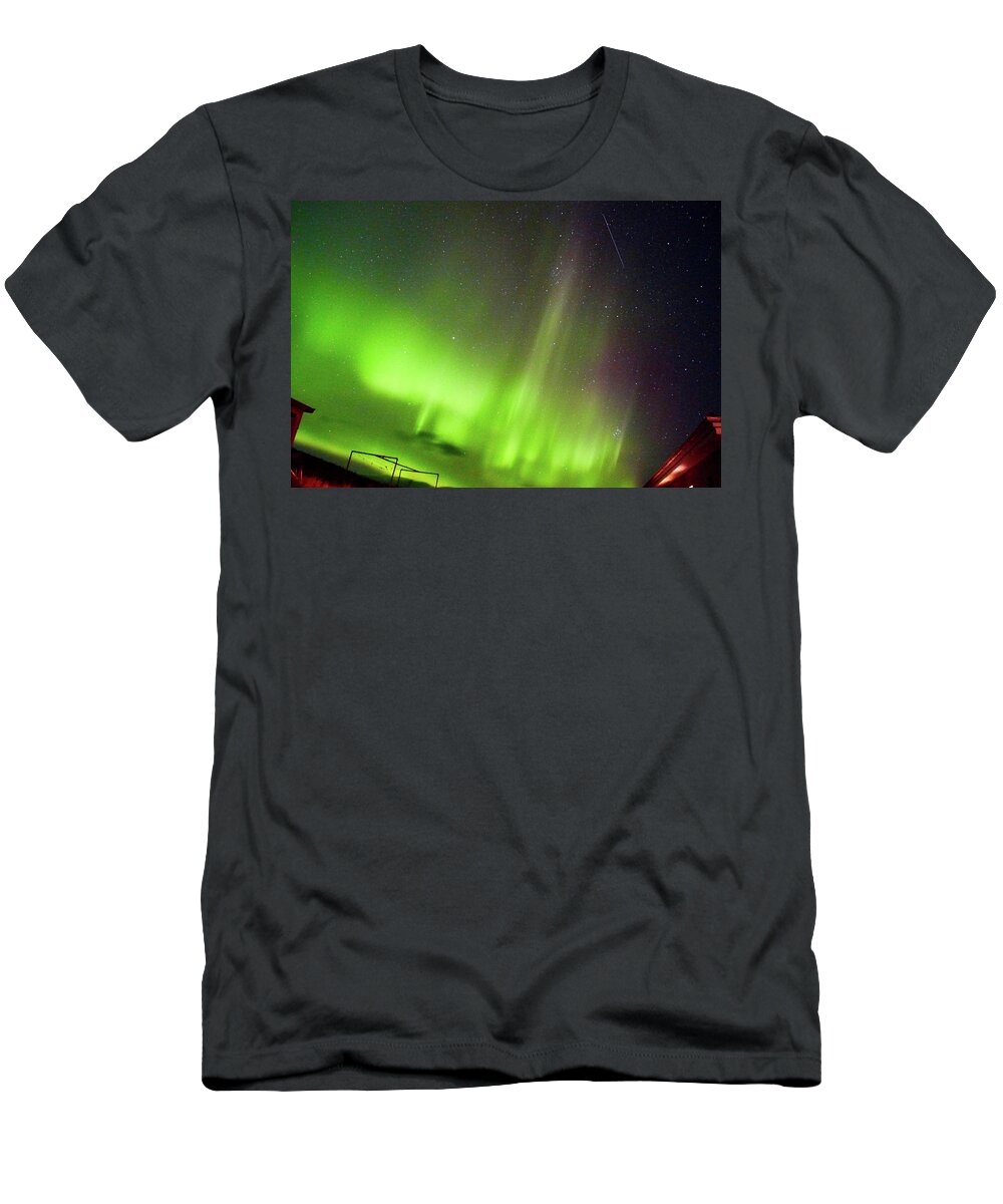 Aurora T-Shirt featuring the photograph Aurora Southern Iceland by Amelia Racca