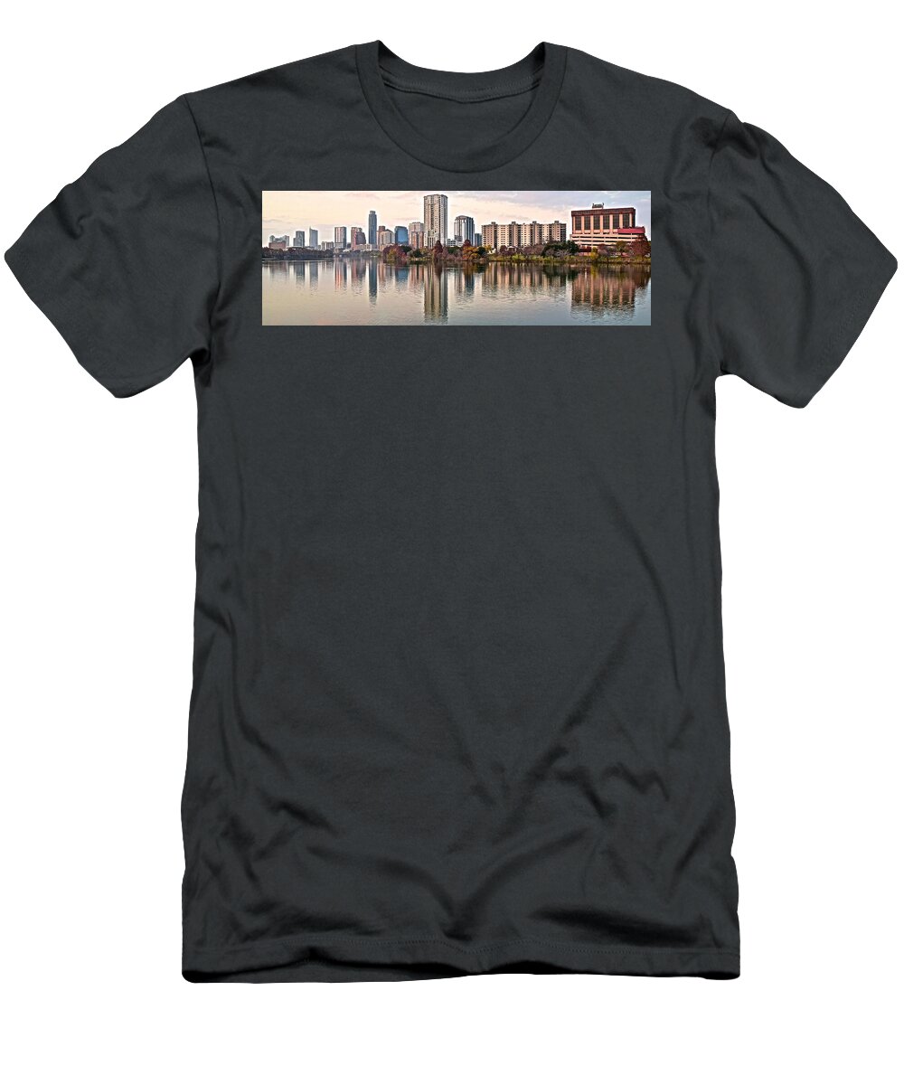 Austin T-Shirt featuring the photograph Austin Elongated by Frozen in Time Fine Art Photography