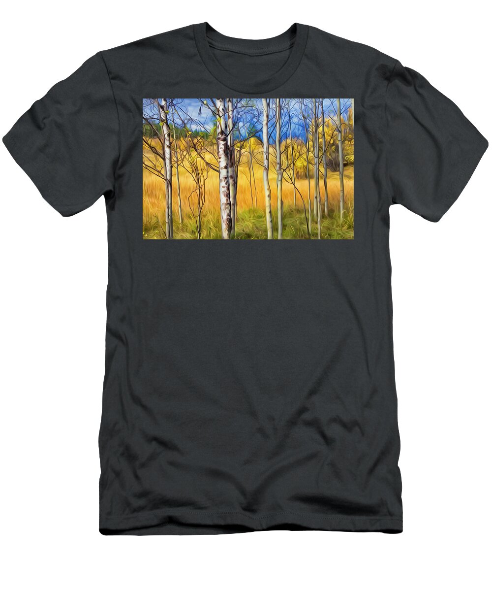 Autumn T-Shirt featuring the photograph Autumn Colours by Theresa Tahara