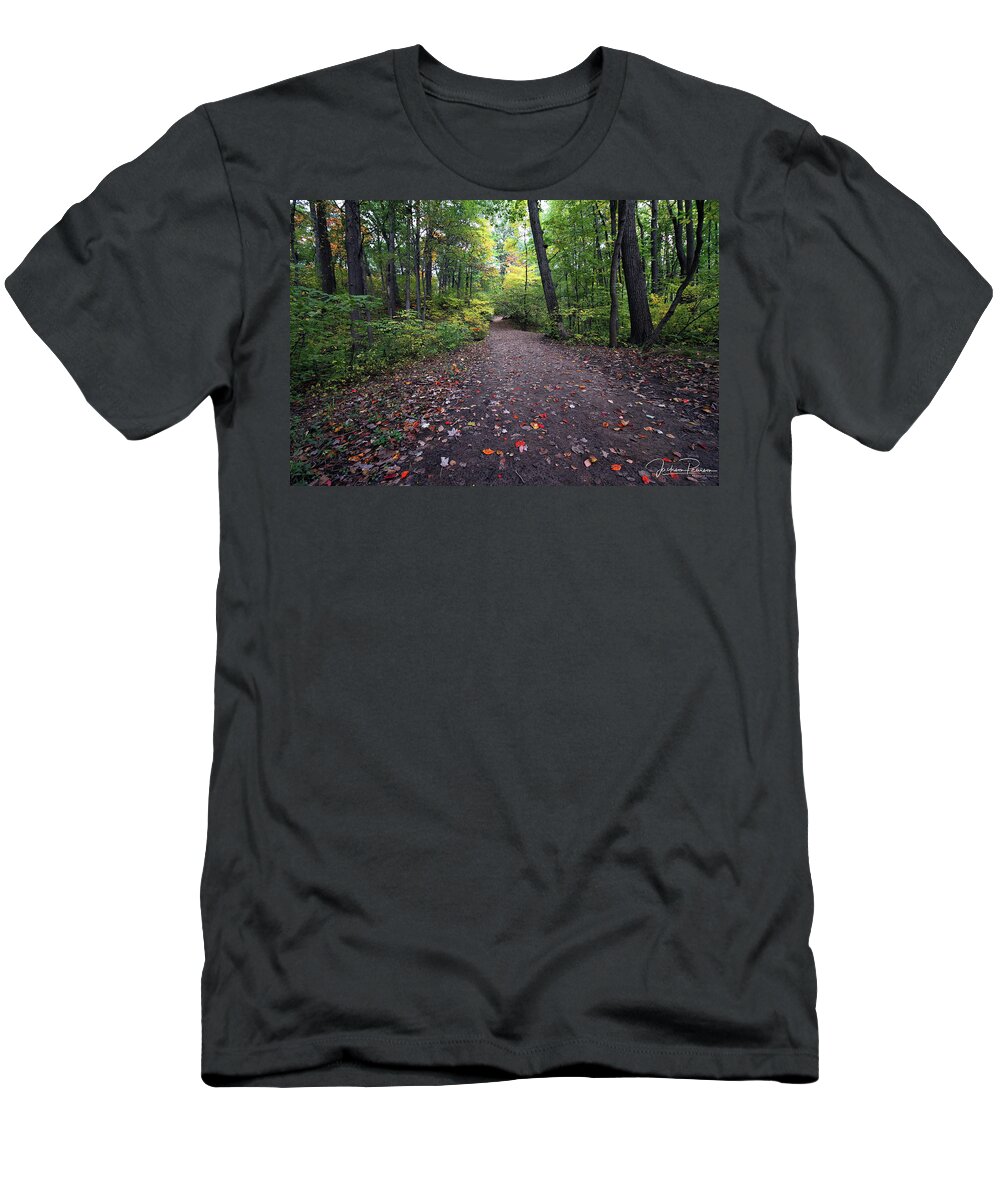 Autumn T-Shirt featuring the photograph Autumn Hiking by Jackson Pearson