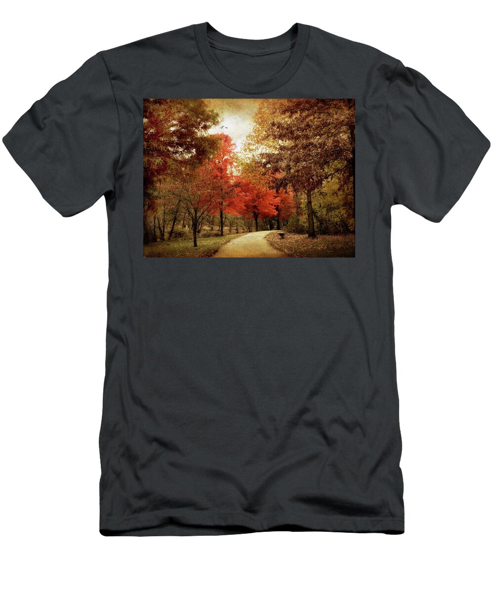 Autumn T-Shirt featuring the photograph Autumn Maples by Jessica Jenney