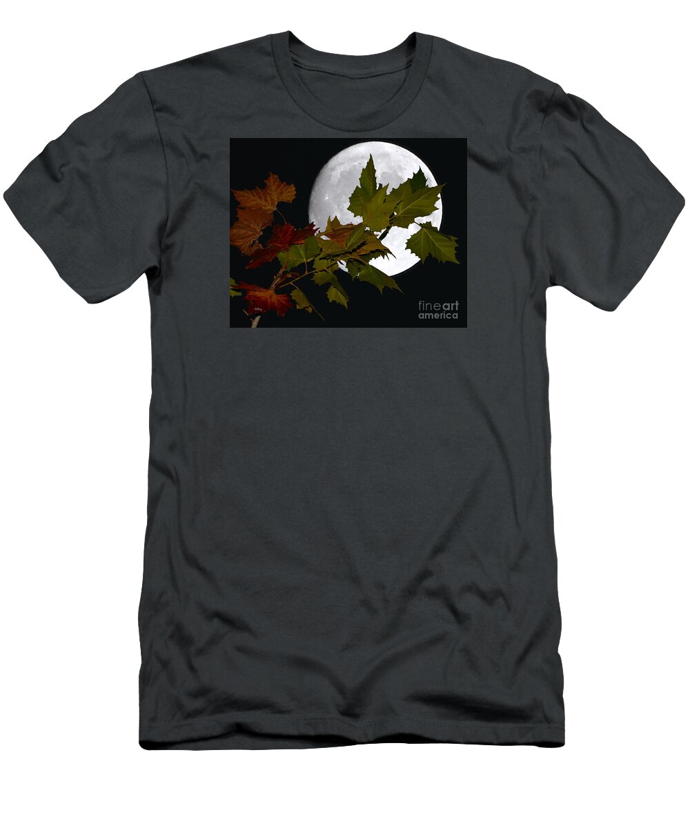 Autumn Moon T-Shirt featuring the photograph Autumn Moon by Patrick Witz
