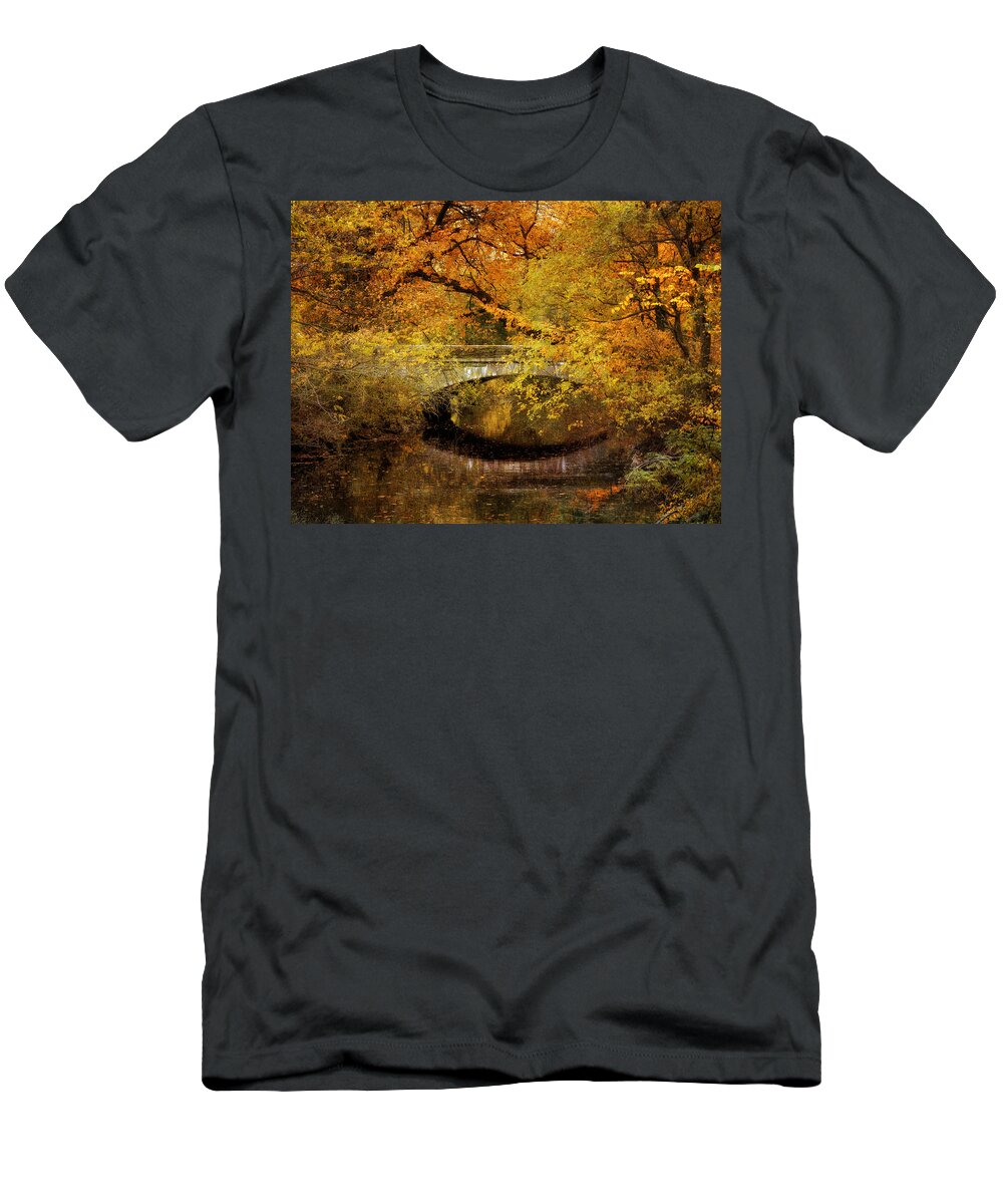 Nature T-Shirt featuring the photograph Autumn River Views by Jessica Jenney