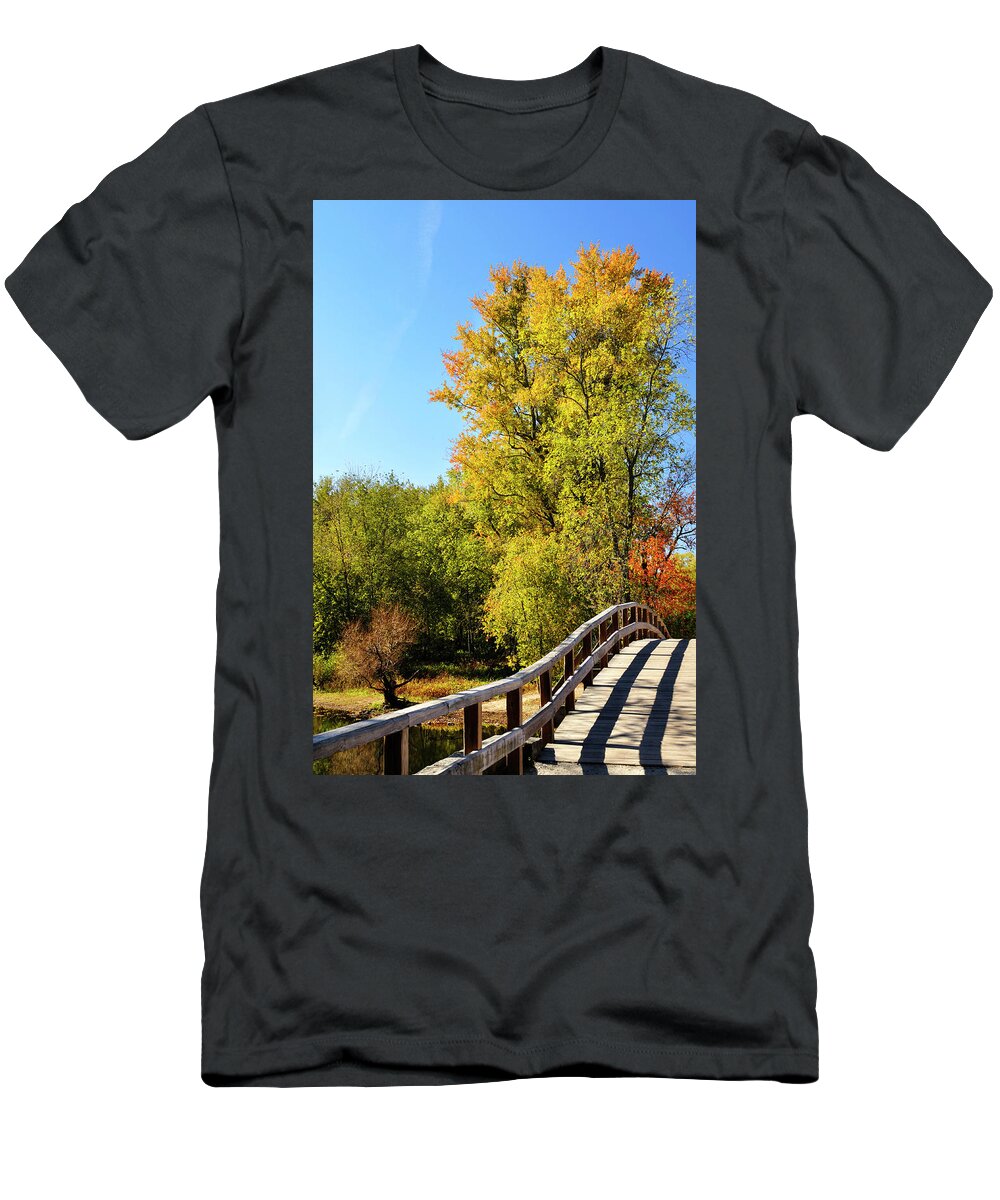 Autumn T-Shirt featuring the photograph Autumnal North Bridge by Luke Moore