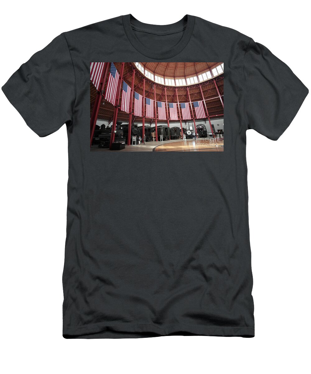 B&o T-Shirt featuring the photograph B and O Museum Roundhouse in Baltimore Maryland by William Kuta