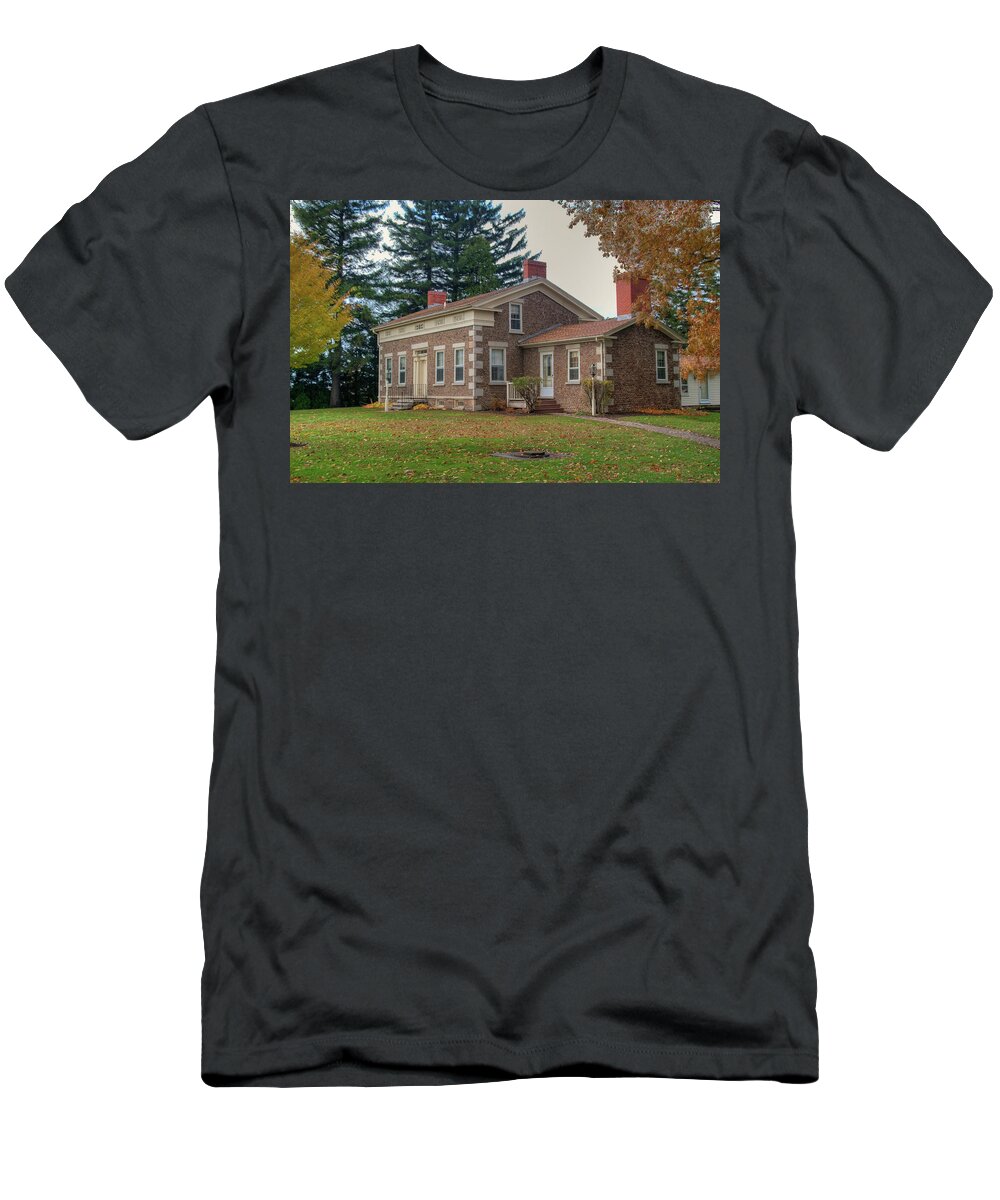 Buildings T-Shirt featuring the photograph Babcock House Autumn 13937 by Guy Whiteley