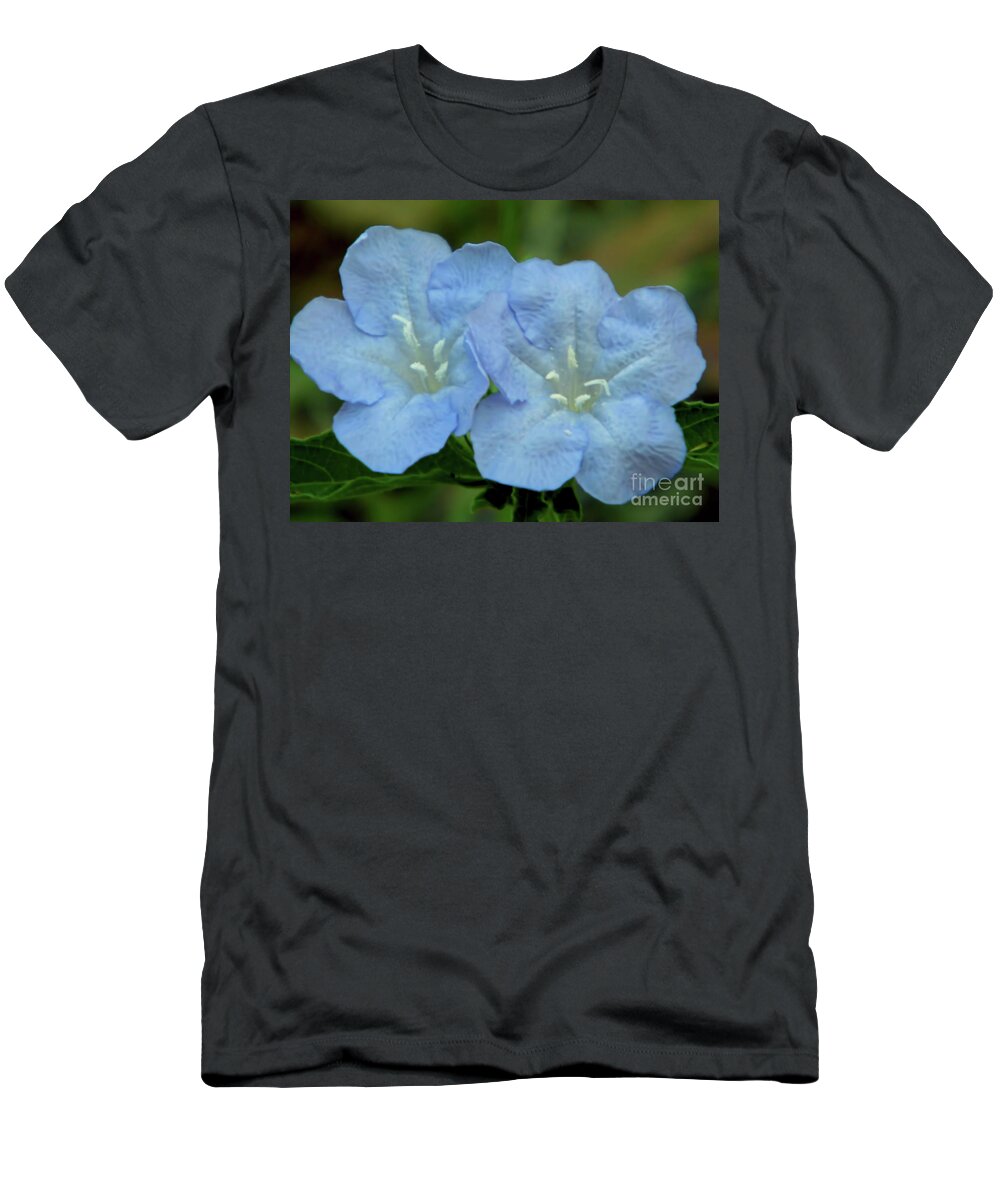 Wild Petunia T-Shirt featuring the photograph Baby Blues by D Hackett