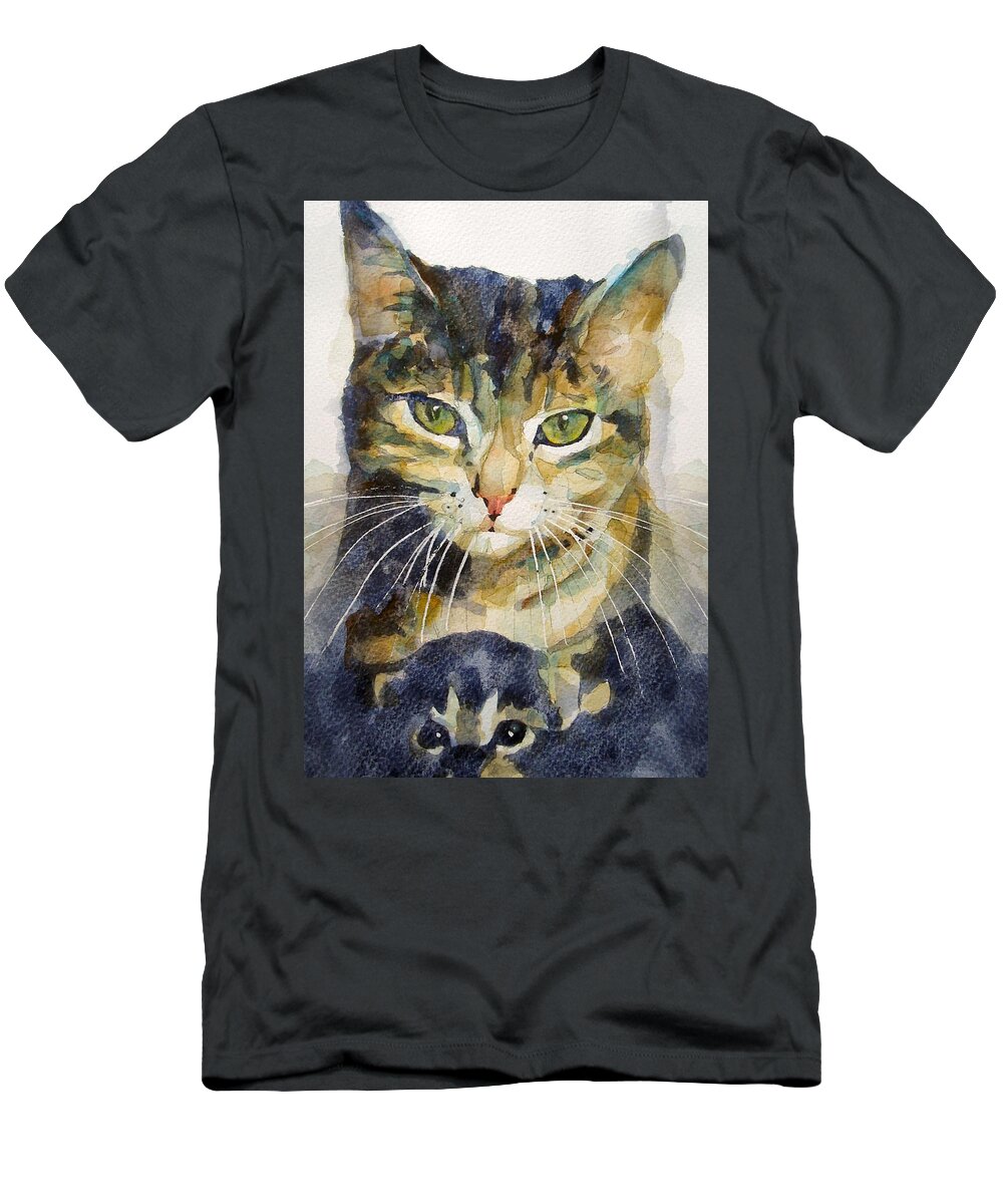 Kittens T-Shirt featuring the painting Baby I Love You by Paul Lovering