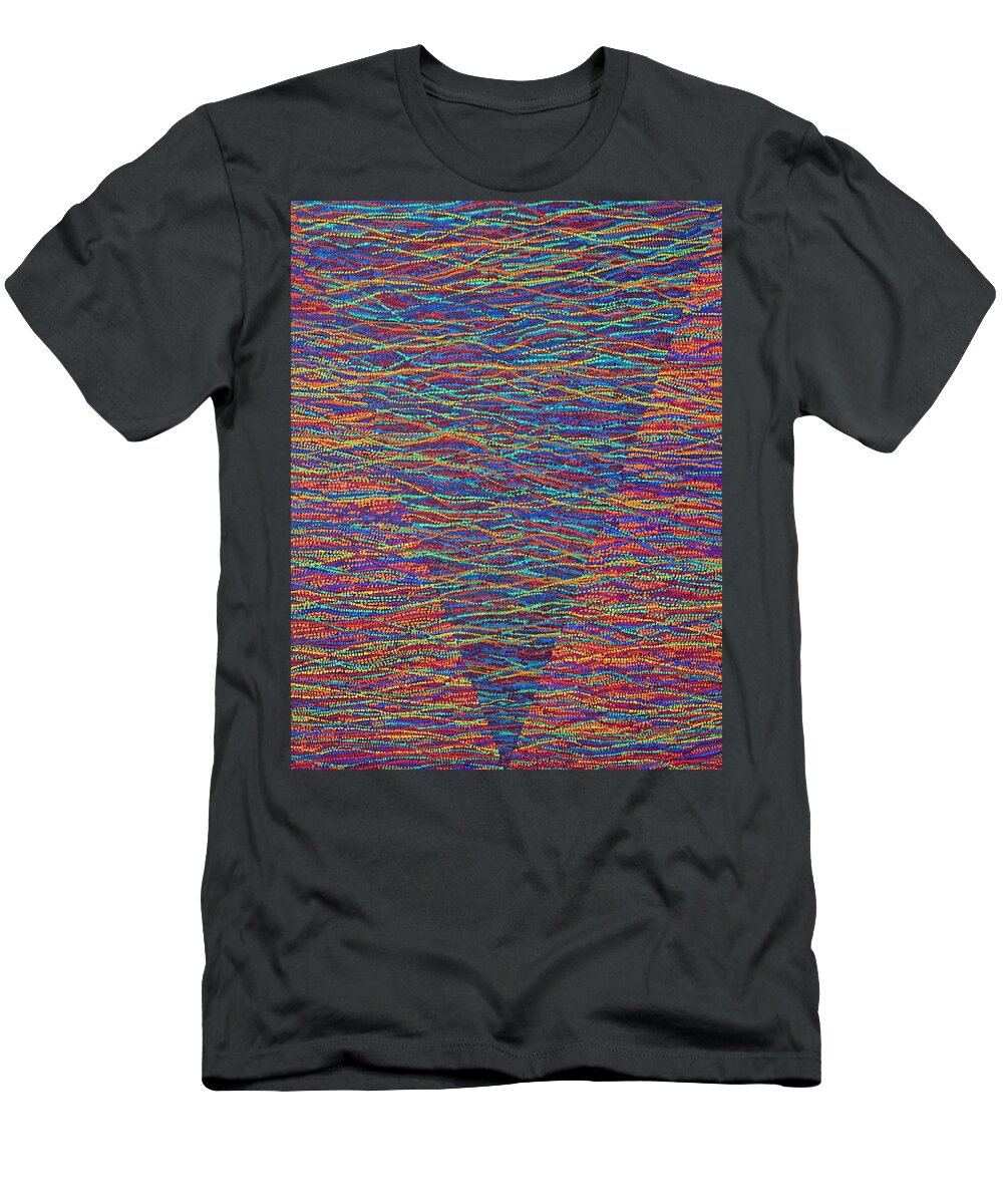 Spiritual T-Shirt featuring the painting Back to Heaven 1 by Kyung Hee Hogg