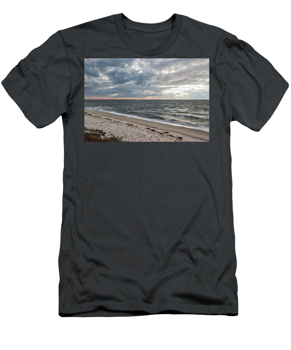 Chesapeake Bay T-Shirt featuring the photograph Backward Glance - by Julie Weber