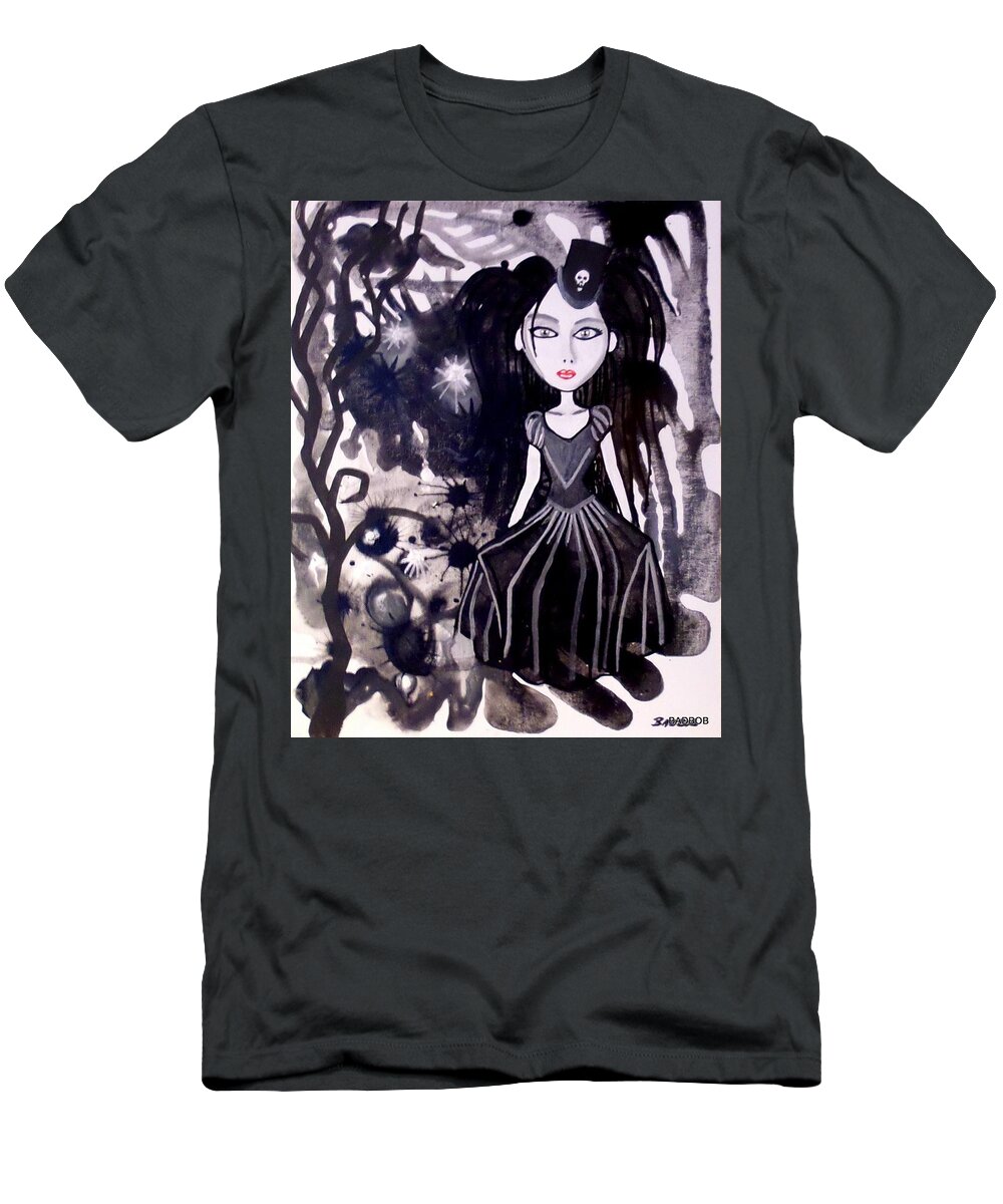 Dolls T-Shirt featuring the painting Bad doll by Robert Francis