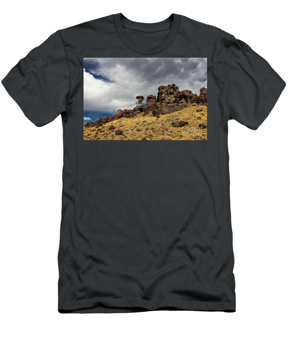 Boise Idaho T-Shirt featuring the photograph Balanced Rock Idaho Journey Landscape Photography by Kaylyn Franks by Kaylyn Franks