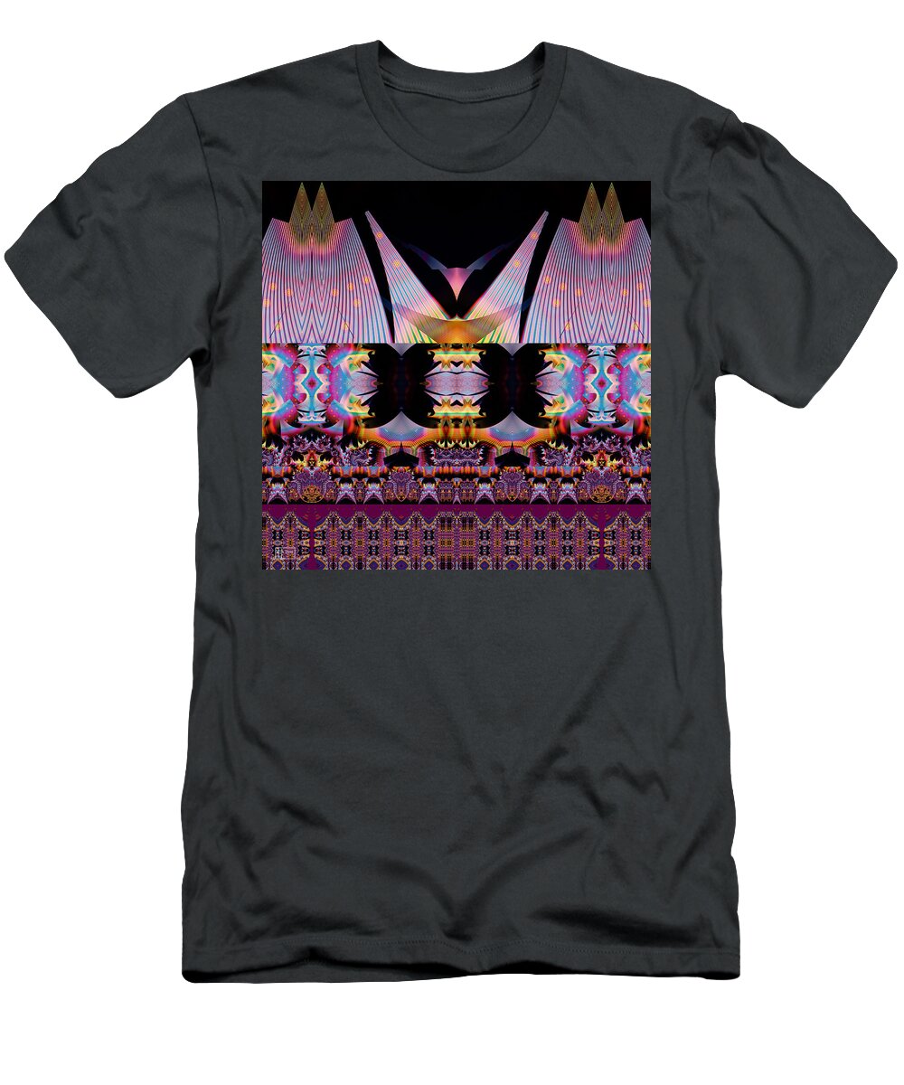Abstract T-Shirt featuring the digital art Bali Hai by Jim Pavelle