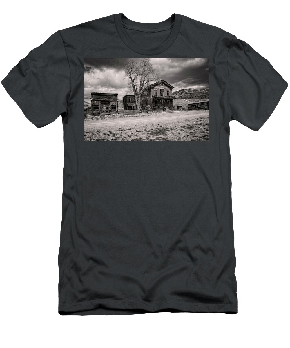 Hotel T-Shirt featuring the photograph Bannack Montana Ghost Town by Scott Read