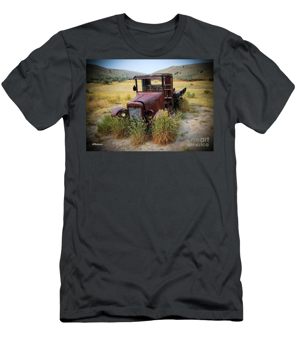 Bannack State Park T-Shirt featuring the photograph Bannack Montana Old Truck Two by Veronica Batterson