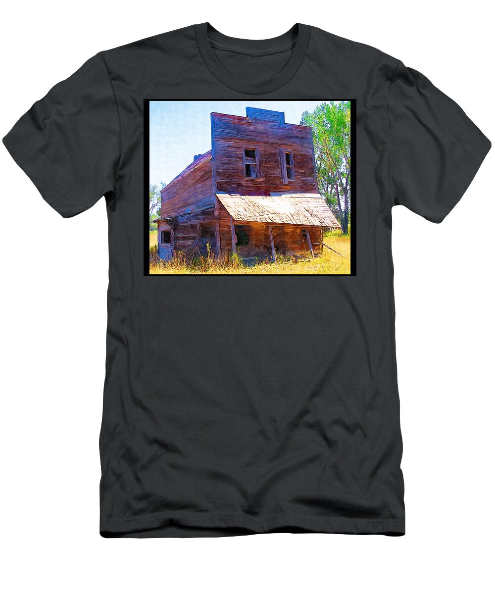 Barber Montana T-Shirt featuring the photograph Barber Store by Susan Kinney