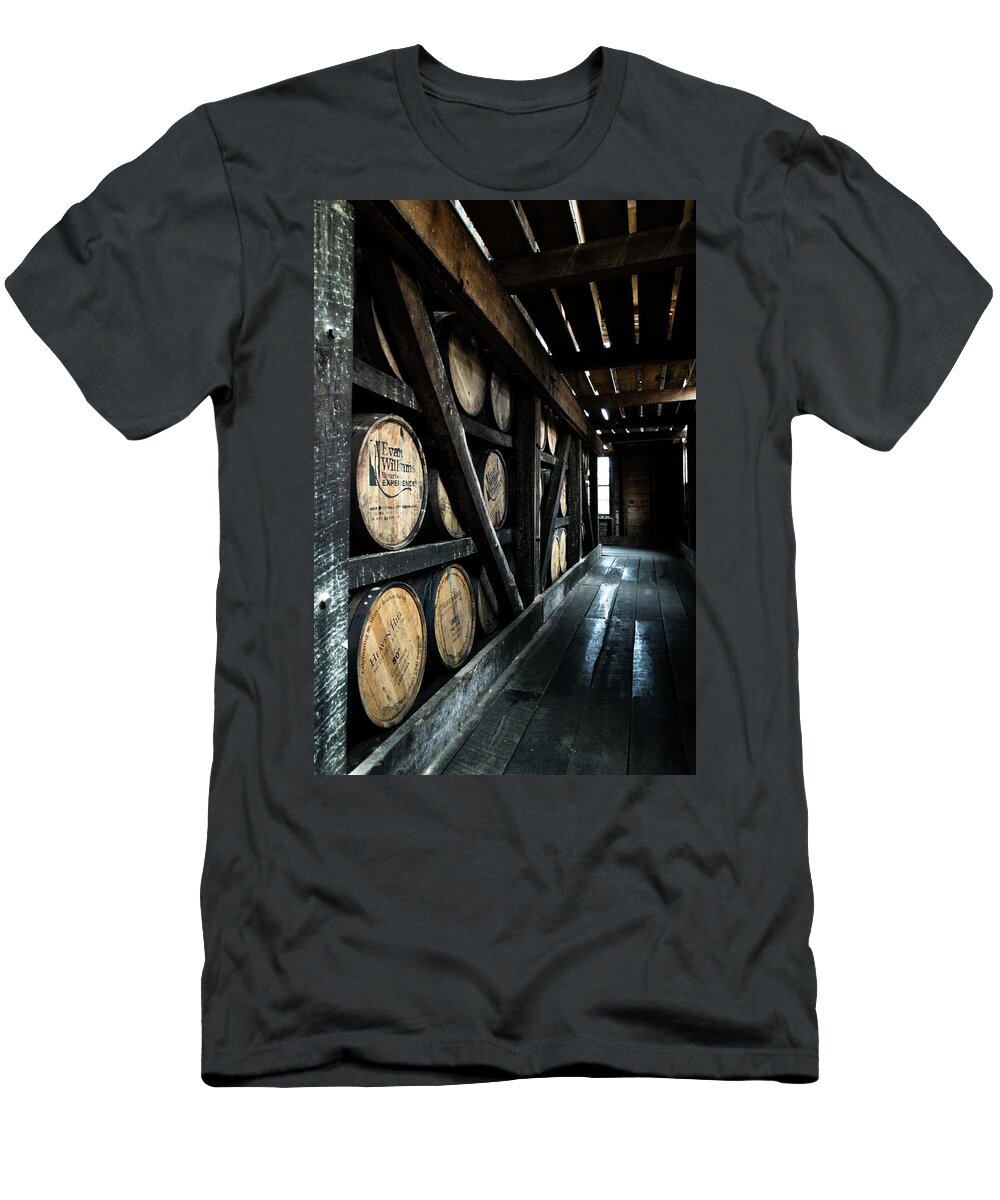 Bourbon T-Shirt featuring the photograph Bardstown Rickhouse by Joseph Caban
