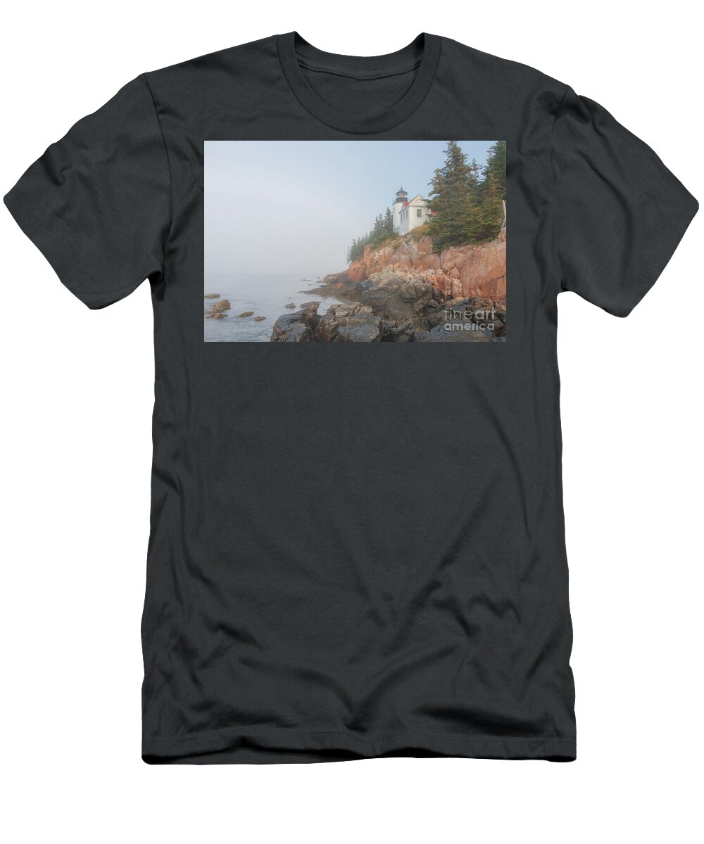 #elizabethdow T-Shirt featuring the photograph Bass Harbor Sunrise A by Elizabeth Dow