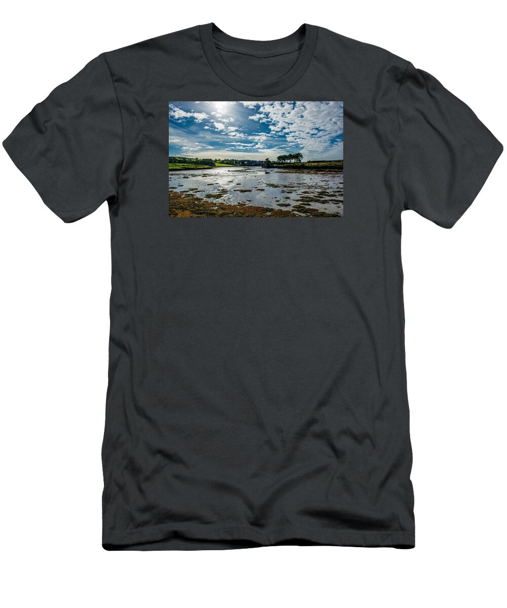 Ireland T-Shirt featuring the photograph Bay at Low Tide in Clonakilty in Ireland by Andreas Berthold